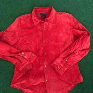 Ralph by Ralph Lauren Leather Button Up